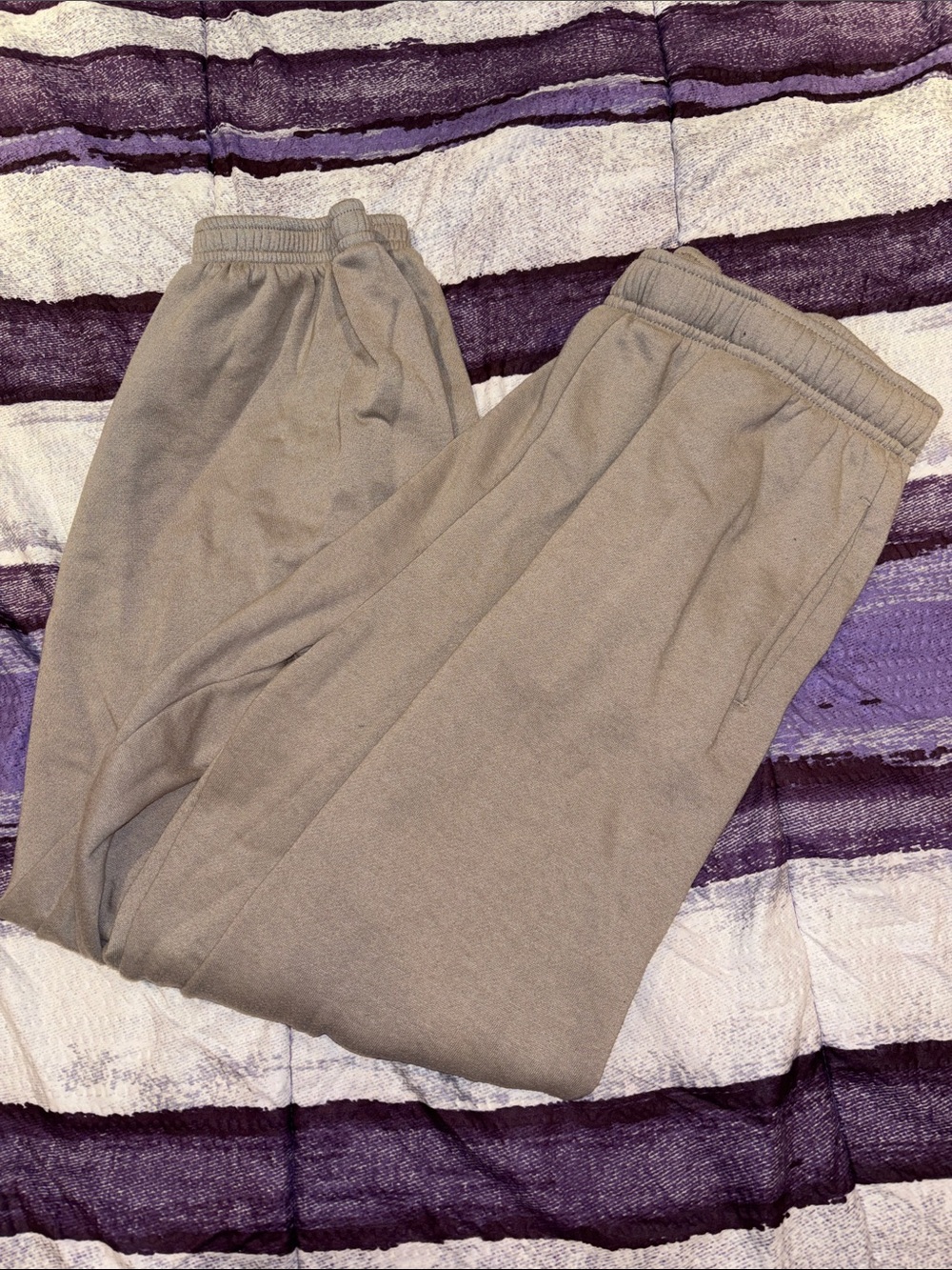 Women's Relaxed-Fit Elastic-Waist Sweatpants - Taupe